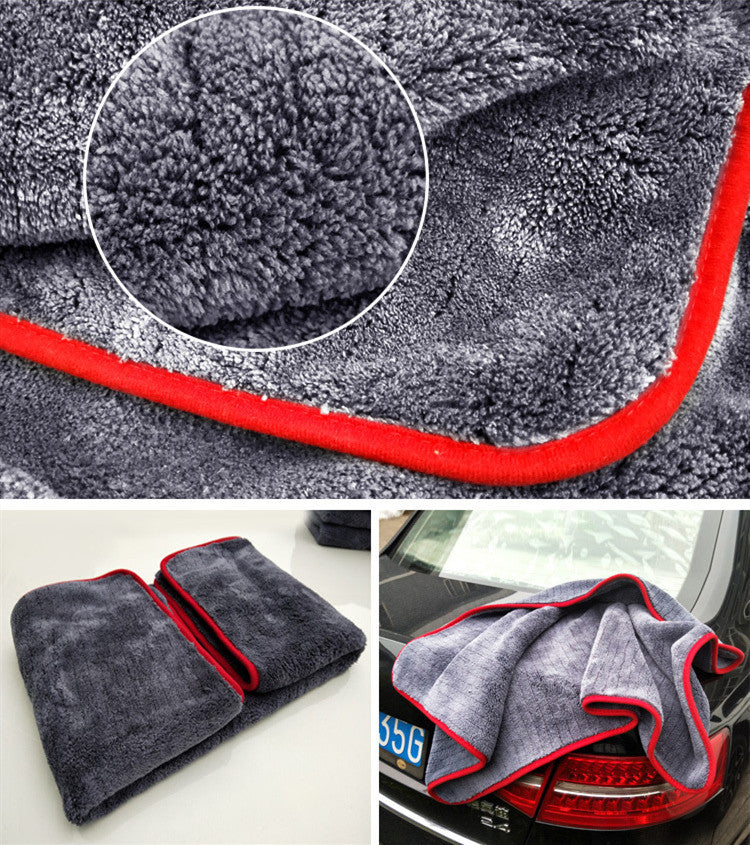 1200GSM Thick Car Wash Microfiber towel Car Cleaning Drying Towels Detailing Polishing Cloth for Cars - Accessories