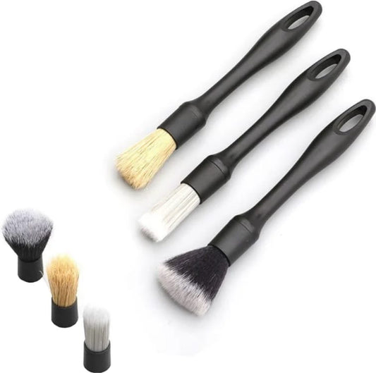3pcs Car Air Conditioning Vent Cleaning  Crevice Sweep Brush
