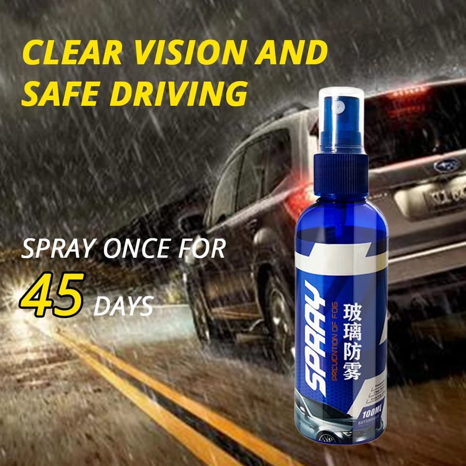 Anti Rain Anti Fog Spray For Windshield Glass