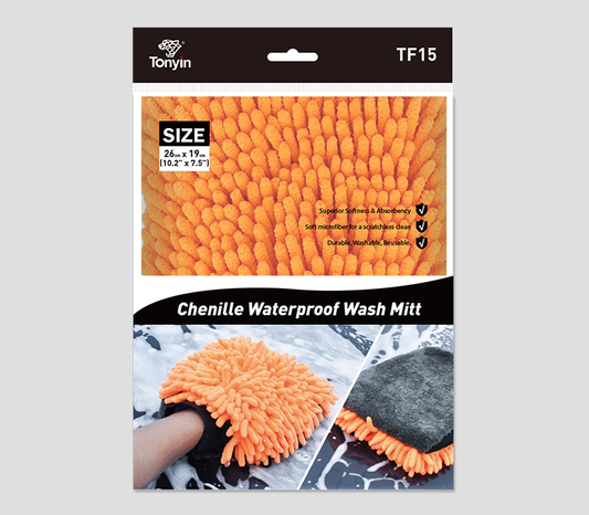 CHENILLE WATERPROOF WASH MITT {TF15}