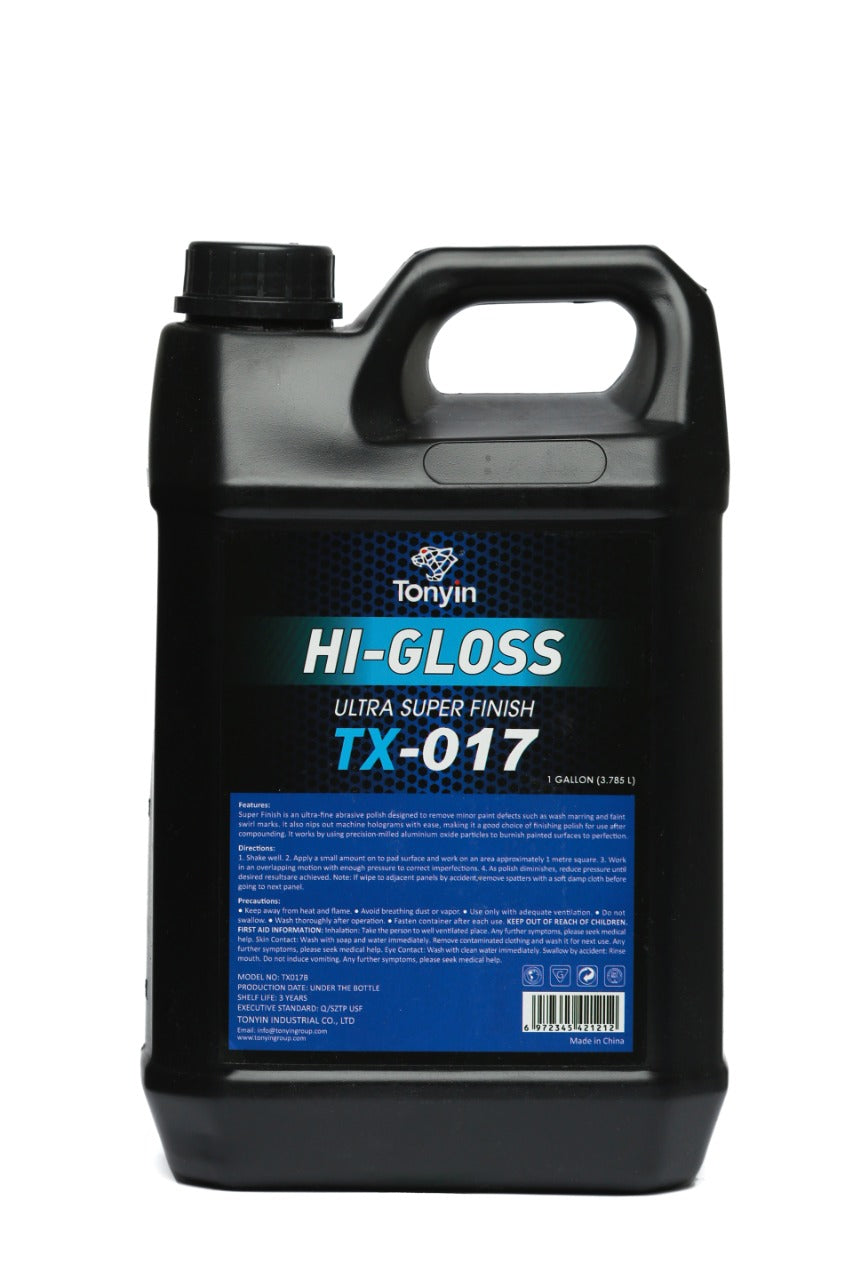 HI-GLOSS (ULTRA SUPER FINISH COMPOUND) TX-017 - GALLON (3.785 L) - CAR CARE