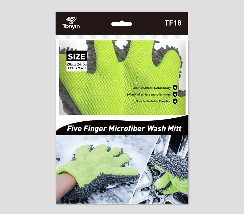 MICROFIBER FINGER WASHING MITT {TF-18}