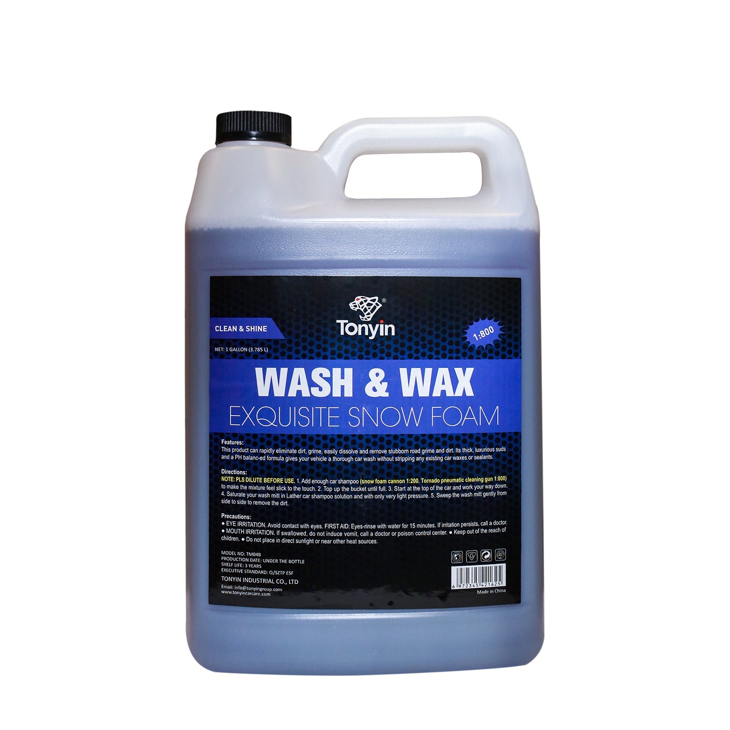 WASH & WAX EXQUISITE SNOW FOAM SHAMPOO 473ML/4-L（1:800）RATIO - Gallon 4L - CAR CARE