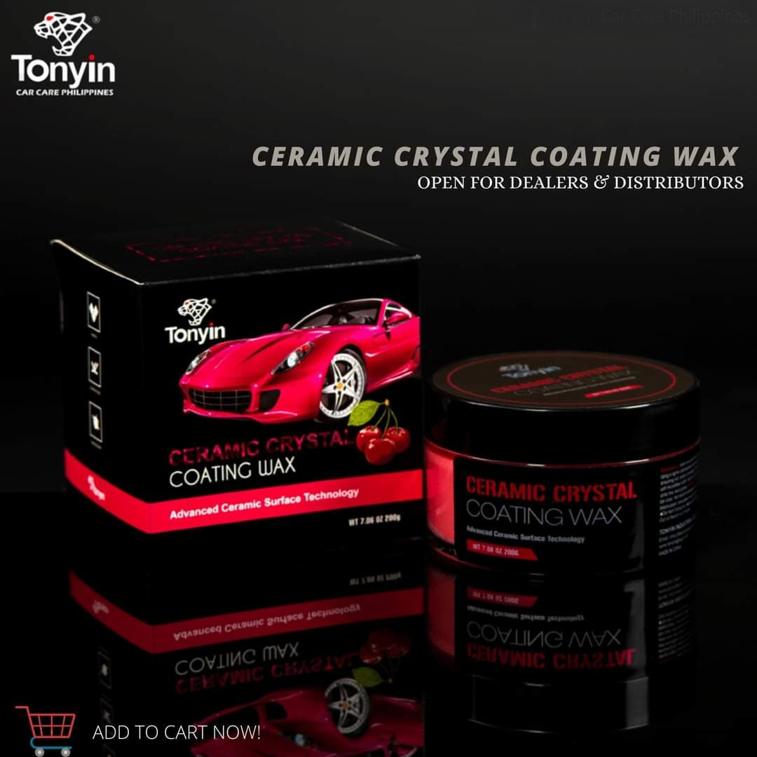 TONYIN CERAMIC CRYSTAL WAX CHERRY DUFT 200g + SCHWAMM /AUTO PASTE WAX –  Wellax Germany