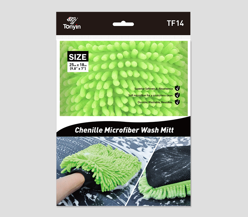 Chenille Microfiber Wash MItt Glove